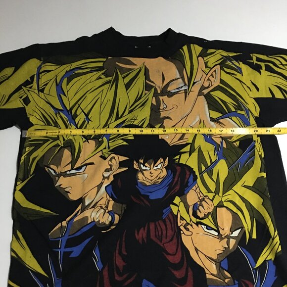 Dragon Ball Z Goku Super Saiyan Vegeta All Over Print T-Shirt Large - Picture 5 of 6